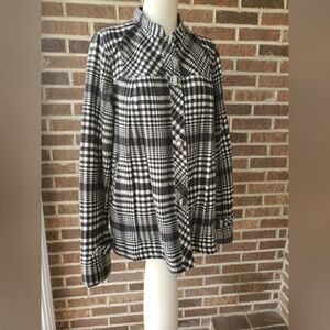 Van's Off the Wall Black and White Plaid Coat